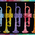 Rainbow of Trumpets Painting by Jenny Armitage