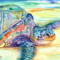 Rainbow Sea Turtle 2 Painting by Marionette Taboniar Rainbow Sea Turtle 2 Painting by Marionette Taboniar