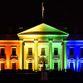 Rainbow White House - Washington DC Photograph by Brendan Reals Rainbow White House - Washington DC Photograph by Brendan Reals