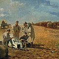 Rainy Day in Camp Painting by Winslow Homer Rainy Day in Camp Painting by Winslow Homer