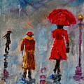 Rainy Spring Day Painting by Sher Nasser Rainy Spring Day Painting by Sher Nasser