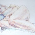 Reclining Study 2 Painting by Barbara Pease Reclining Study 2 Painting by Barbara Pease