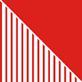Red and White Triangles by Linda Woods Red and White Triangles by Linda Woods
