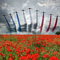 Red Arrows Poppy Field Digital Art by Airpower Art Red Arrows Poppy Field Digital Art by Airpower Art