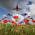 Red Arrows poppy Fly Past Digital Art by Airpower Art Red Arrows poppy Fly Past Digital Art by Airpower Art