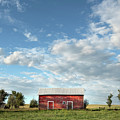 Red Barn on the Prairie by Angela Moyer