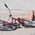 Red Bike On The Beach by Rob Hans Red Bike On The Beach by Rob Hans