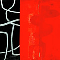 Red Black Print Painting by Jane Davies Red Black Print Painting by Jane Davies