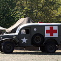 Red Cross Ambulance in 1944 by Valerie Collins