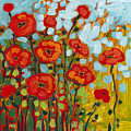 Red Poppy Field Painting by Jennifer Lommers Red Poppy Field Painting by Jennifer Lommers