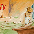 Red Shoes Painting by Herschel Fall Red Shoes Painting by Herschel Fall