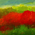 Red Sweet Cherry Trees Painting by Julie Lueders Red Sweet Cherry Trees Painting by Julie Lueders