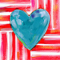 Red White and Blue Love- Art by Linda Woods Painting by Linda Woods Red White and Blue Love- Art by Linda Woods Painting by Linda Woods