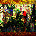 Redbird Sifting Beauty out of Ashes Painting by Aberjhani Redbird Sifting Beauty out of Ashes Painting by Aberjhani