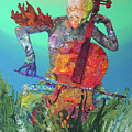 Reef Music - Cellist Painting by Marguerite Chadwick-Juner Reef Music - Cellist Painting by Marguerite Chadwick-Juner