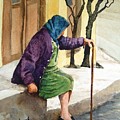 Resting Painting by Sam Sidders Resting Painting by Sam Sidders