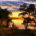 Rhinelander Flowage Sunburst Photograph by Dale Kauzlaric Rhinelander Flowage Sunburst Photograph by Dale Kauzlaric