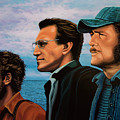 Jaws with Richard Dreyfuss, Roy Scheider and Robert Shaw Painting by Paul Meijering Jaws with Richard Dreyfuss, Roy Scheider and Robert Shaw Painting by Paul Meijering