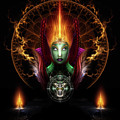 Riddian Queen Of Fire Digital Art by Rolando Burbon Riddian Queen Of Fire Digital Art by Rolando Burbon