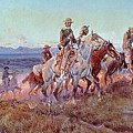 Riders Of The Open Range by Charles Marion Russell Riders Of The Open Range by Charles Marion Russell
