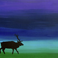 Roaming Elk Painting by Sara Becker Roaming Elk Painting by Sara Becker