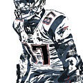 Rob Gronkowski New England Patriots Pixel Art 4 by Joe Hamilton Rob Gronkowski New England Patriots Pixel Art 4 by Joe Hamilton