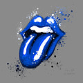 Rolling Stones Lips Blue by Andrea Gatti Rolling Stones Lips Blue by Andrea Gatti