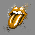 Rolling Stones Lips Orange by Andrea Gatti Rolling Stones Lips Orange by Andrea Gatti