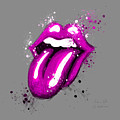 Rolling Stones Lips Purple by Andrea Gatti Rolling Stones Lips Purple by Andrea Gatti