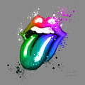 Rolling Stones Lips Rainbow 2 by Andrea Gatti Rolling Stones Lips Rainbow 2 by Andrea Gatti