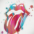 Rolling Stones Tongue Paint Splatter by Dan Sproul Rolling Stones Tongue Paint Splatter by Dan Sproul