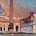 Rome and the Vatican City - 04 Painting by AM FineArtPrints Rome and the Vatican City - 04 Painting by AM FineArtPrints