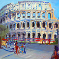 Rome Colosseum Painting by Ylli Haruni Rome Colosseum Painting by Ylli Haruni