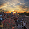 Rome Sunset Photograph by Maria Rabinky Rome Sunset Photograph by Maria Rabinky