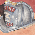 Rondo's Fire Helmet Painting by Ken Powers Rondo's Fire Helmet Painting by Ken Powers