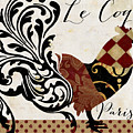 Roosters Of Paris II by Mindy Sommers Roosters Of Paris II by Mindy Sommers