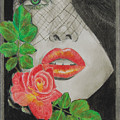 Rose Kisses 2 Drawing by Quwatha Valentine Rose Kisses 2 Drawing by Quwatha Valentine