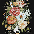 Roses And Poppies Bouquet by Shealeen Louise Roses And Poppies Bouquet by Shealeen Louise