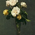 Roses in a Champagne Flute by Ignace Henri Jean Fantin-Latour Roses in a Champagne Flute by Ignace Henri Jean Fantin-Latour