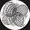 Round And Round Drawing by Carole Brecht Round And Round Drawing by Carole Brecht