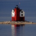 Round Island Lighthouse in the Morning Photograph by Keith Stokes Round Island Lighthouse in the Morning Photograph by Keith Stokes
