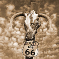 Route 66 Sign Photograph by Mike McGlothlen Route 66 Sign Photograph by Mike McGlothlen
