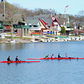 Rowing Along The Schuylkill River by Bill Cannon Rowing Along The Schuylkill River by Bill Cannon