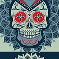 Rubino Rise Skull Reb Blue Painting by Tony Rubino Rubino Rise Skull Reb Blue Painting by Tony Rubino