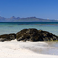 Rum and Eigg from Achateny Beach by John McKinlay