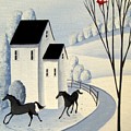 Running Circles Painting by Debbie Criswell Running Circles Painting by Debbie Criswell