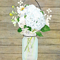 Rustic Country White Hydrangea n Matillija Poppy Mason Jar Bouquet on Wooden Fence Painting by Audrey Jeanne Roberts Rustic Country White Hydrangea n Matillija Poppy Mason Jar Bouquet on Wooden Fence Painting by Audrey Jeanne Roberts
