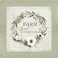 Rustic Farm Sweet Farmhouse Shiplap Wood Boho Eucalyptus Wreath N Anemone Floral Painting by Audrey Jeanne Roberts Rustic Farm Sweet Farmhouse Shiplap Wood Boho Eucalyptus Wreath N Anemone Floral Painting by Audrey Jeanne Roberts