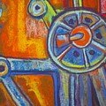 Rusty Parts Pastel by Barbara O'Toole Rusty Parts Pastel by Barbara O'Toole