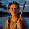 Sacagawea Art Print by Mark Fredrickson